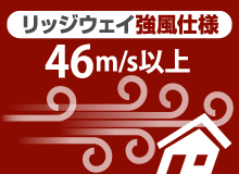 リッジウェイ強風仕様は46m/s以上