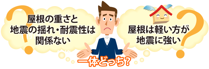 屋根の重さと地震の揺れ・耐震性は関係ない？屋根は軽い方が地震に強い？一体どっち？