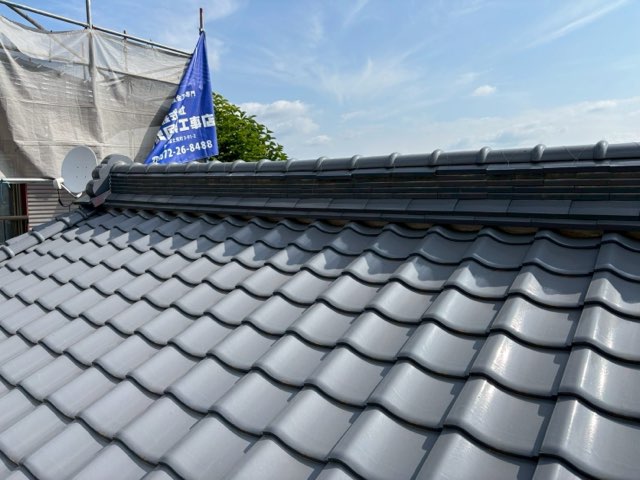 多治見市京町にて離れ棟の積み替え工事歪んだ棟の施工前写真