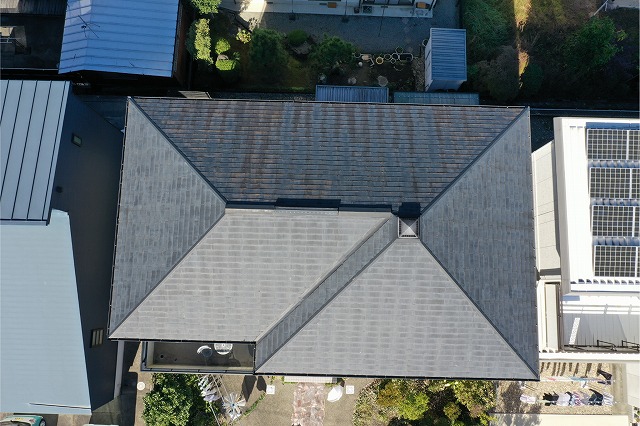 美濃加茂市　施工前のスレート屋根