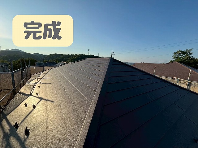完成した屋根全景