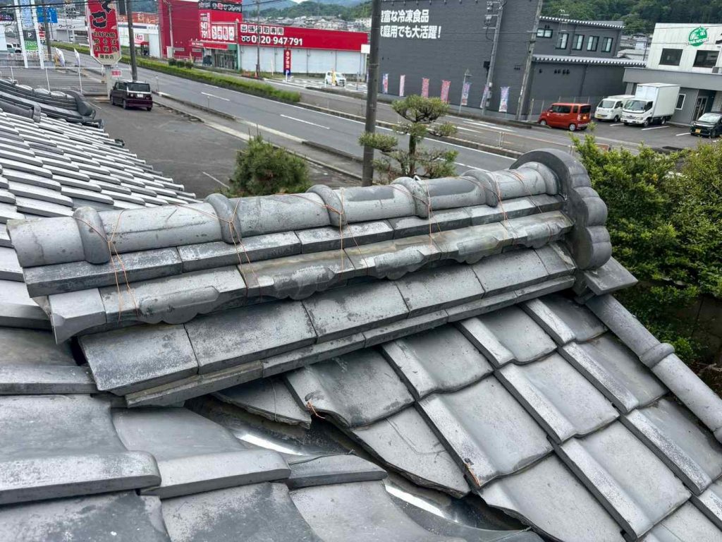 積み直し後の棟