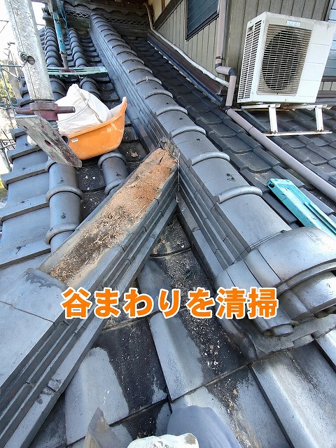 谷まわりの清掃