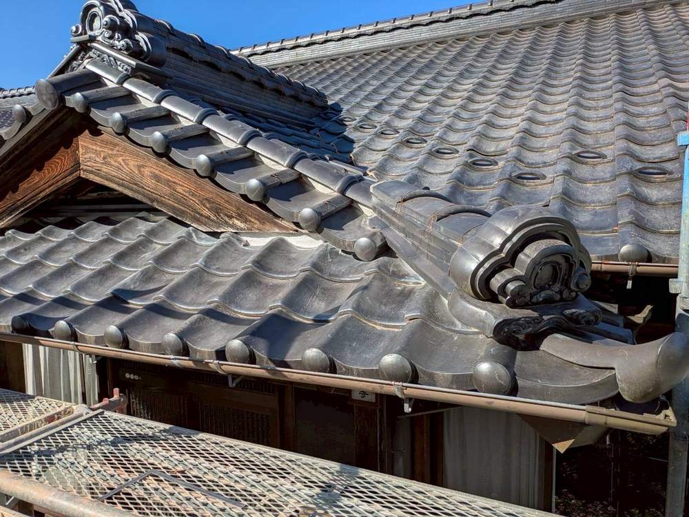 下屋の施工完了後