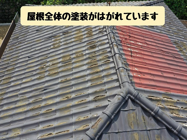 多治見市高田町　塗装のはがれ