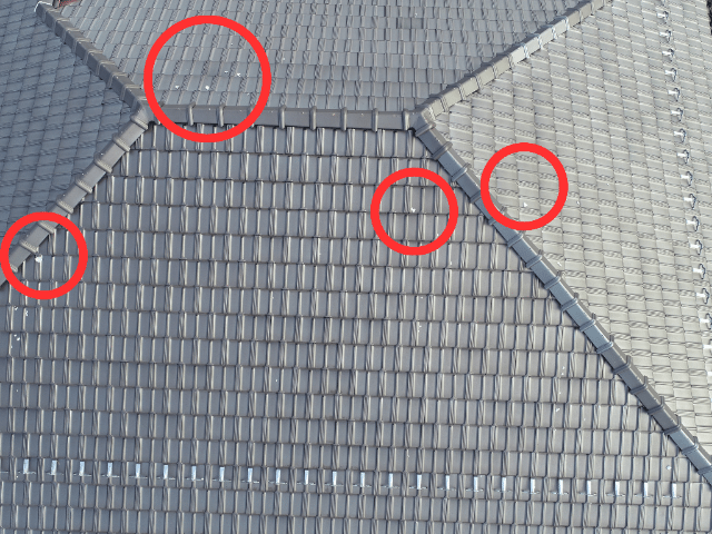 多治見市西坂町　漆喰はがれ