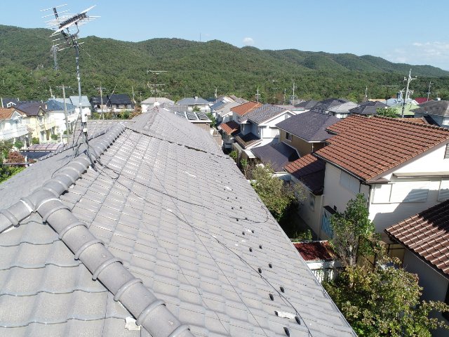 多治見市希望ヶ丘　漆喰剥がれ