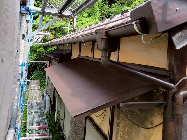 多治見市笠原町　銅板屋根施工後