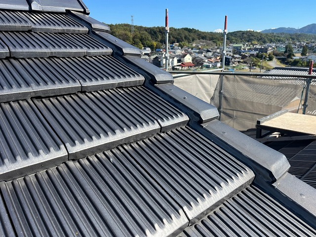 多治見市市之倉町にて 袖瓦付け直し工事 丁寧な説明と誠実対応に安心の声