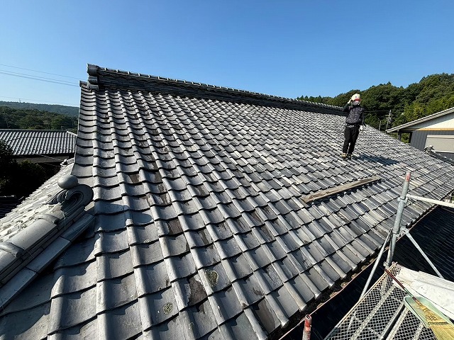 多治見市大薮町にて雨漏り解消で安心の瓦屋根葺き直し工事 お客様の声