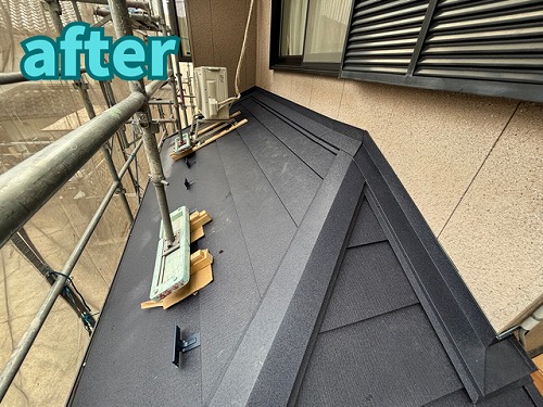 豊田市北一色町にて下屋・施工後の様子