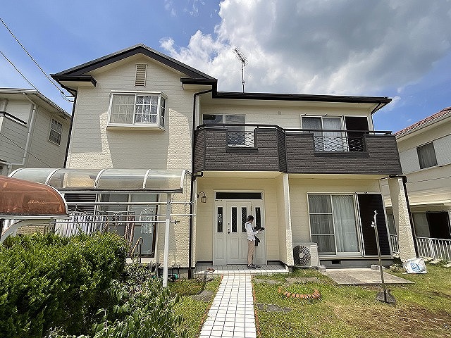 可児市　ベランダ周りのサイディングをアイジー工業のヴァリオスブリックでカバーしました