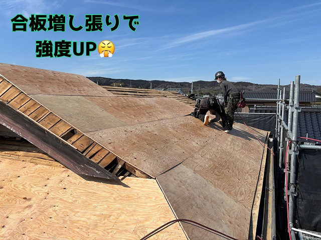 コンパネ張りの写真