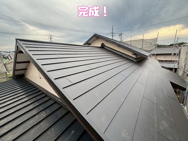 完成した新屋根