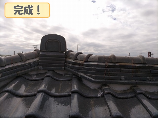 積み替え後の棟完成