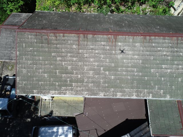 滝呂町　上から見た屋根の写真