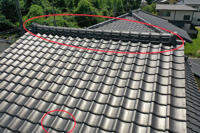 多治見市 棟のくずれ