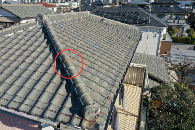 春日井市　棟のずれ