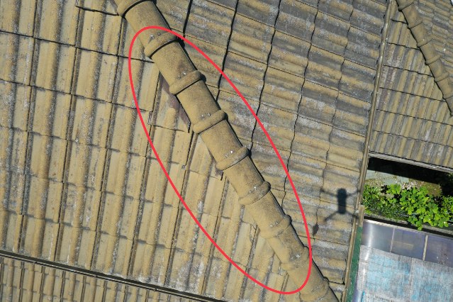 可児市皐ケ丘　棟のずれ