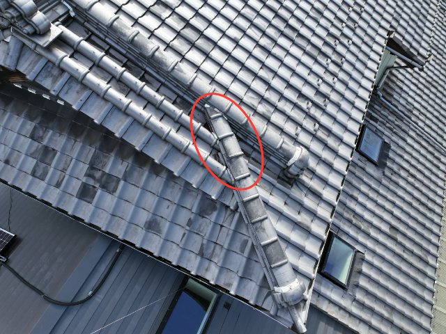 多治見市平井町　棟のずれ