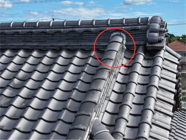 多治見市平井町　棟のずれ