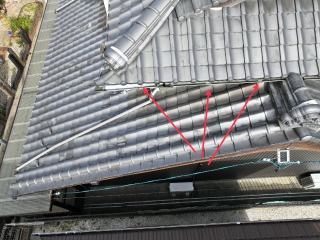 多治見市平井町　樋に漆喰