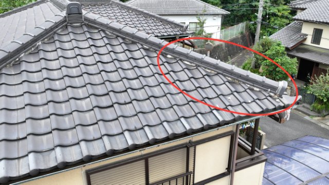 多治見市希望が丘　棟のずれ