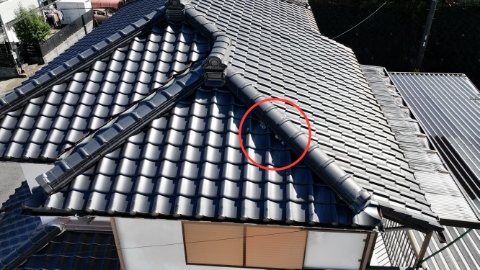 多治見市　漆喰剥がれ