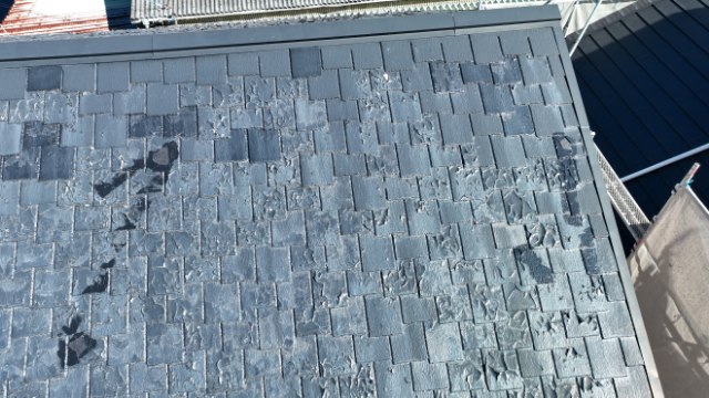 多治見市大畑町　上から見た屋根の写真