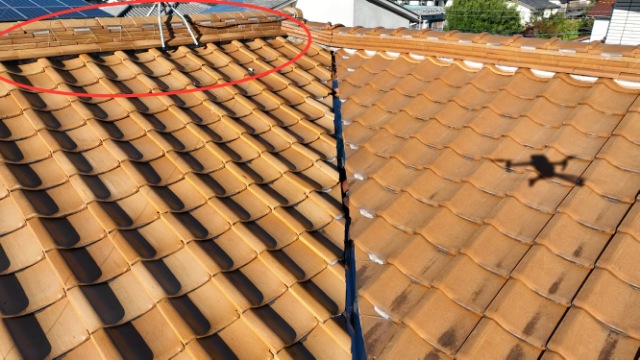 可児市桜ケ丘　棟のズレ