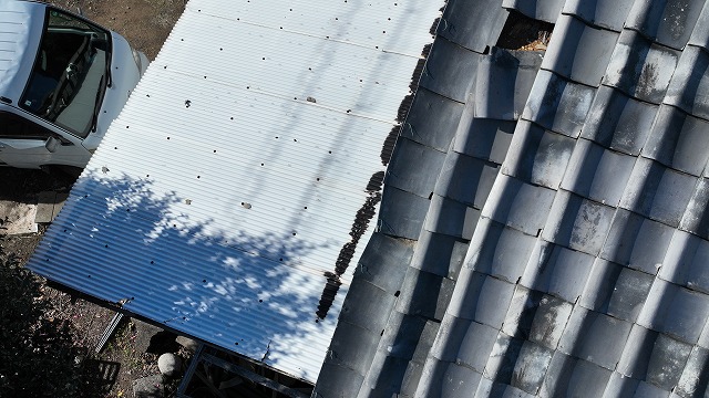 可児市下恵土　瓦のずれ