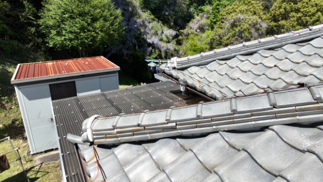 多治見市京町　棟のずれ