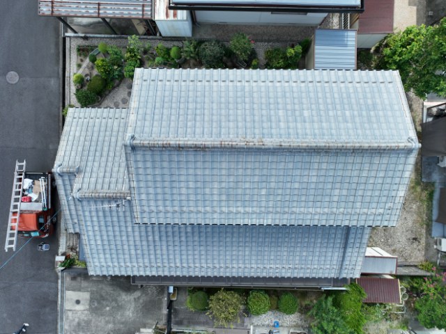 多治見市滝呂町でドローン屋根調査｜棟のずれと鬼瓦の傾きが気になったきっかけとは