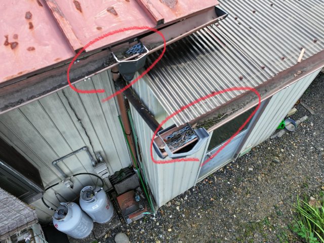 多治見市生田町でドローン現地調査｜雨樋が機能しない原因と棟の歪みを確認