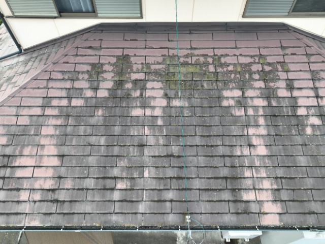 可児市土田　瓦にひび