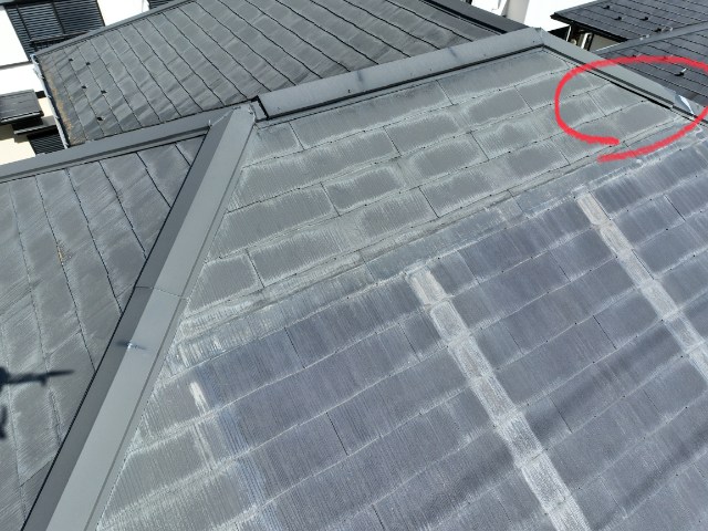 多治見市西坂町　棟の浮き