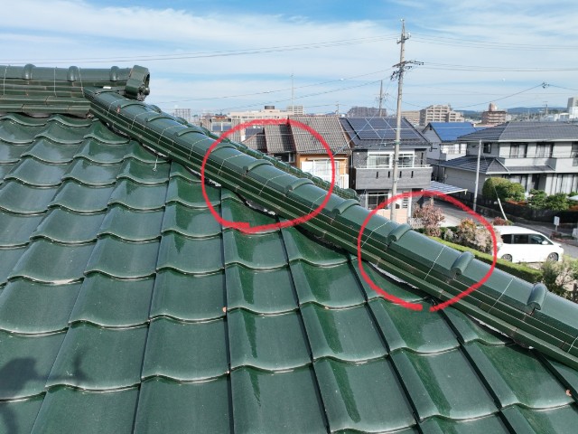 瀬戸市市場町　棟のずれ