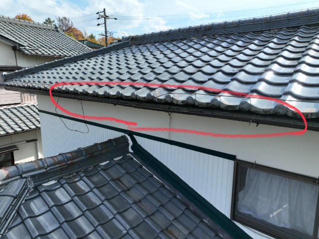 多治見市旭ヶ丘　雨樋劣化