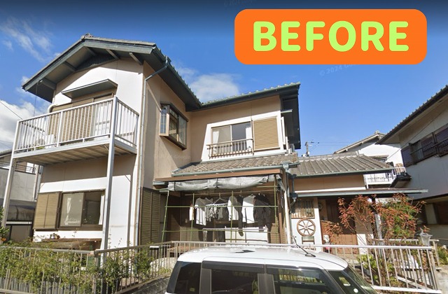 土岐市にて外壁塗装のビフォー写真