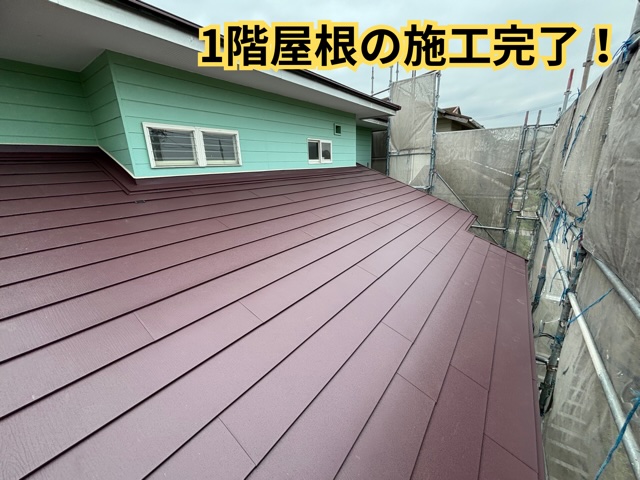 多治見市脇之島町にて工事完成全景の様子