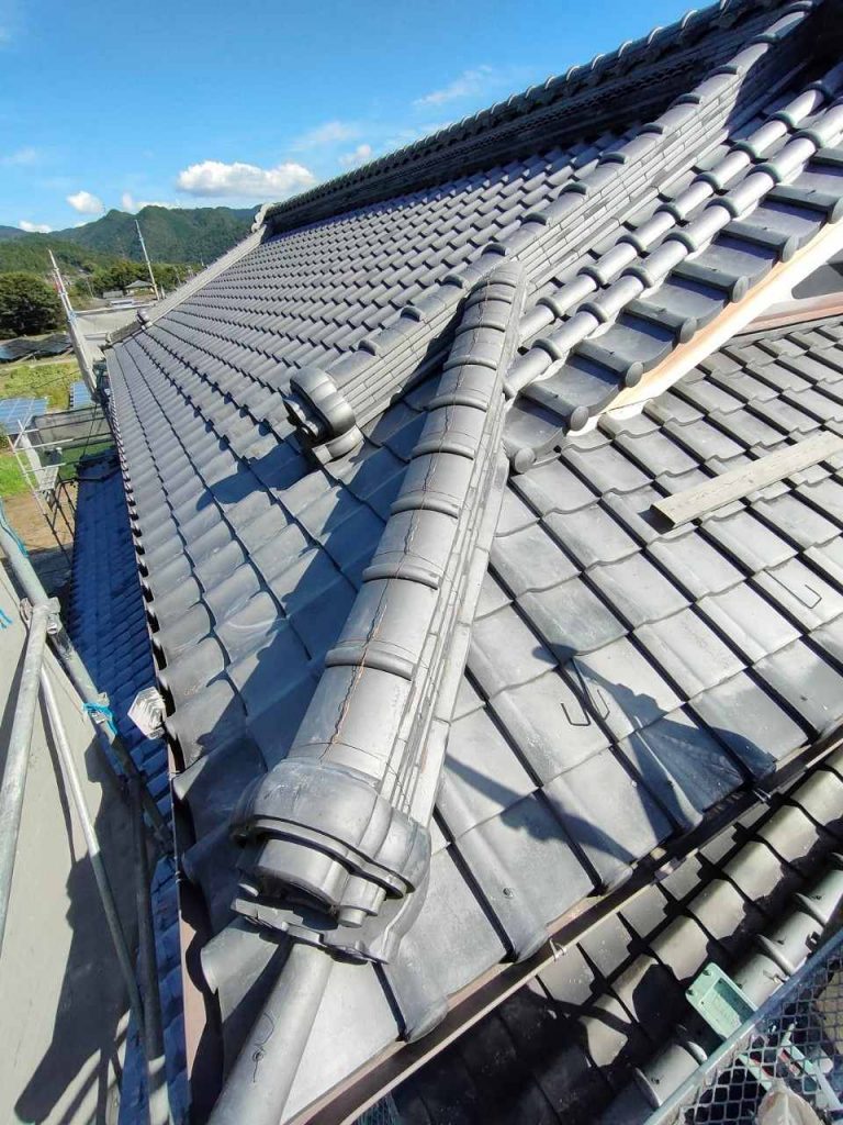 積み替え後の屋根全体