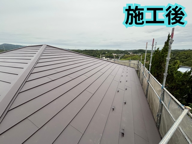 瀬戸市にて屋根全体の施工後、アフターの様子