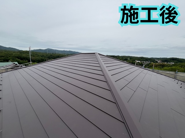 瀬戸市にて明り取り窓を撤去してフラットに仕上げた施工後、アフターの様子