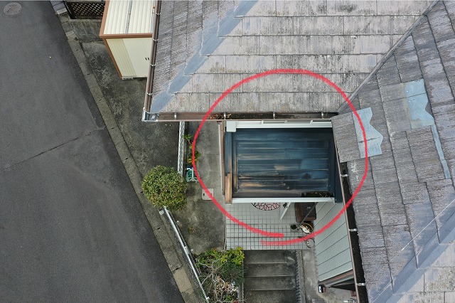 多治見市滝呂町　トタン屋根