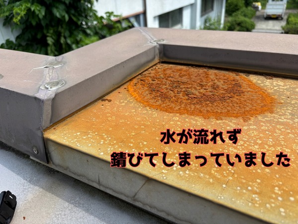 逆勾配が原因！？各務原市三ツ池町で玄関屋根の板金トラブル発見！改修工事スタート！